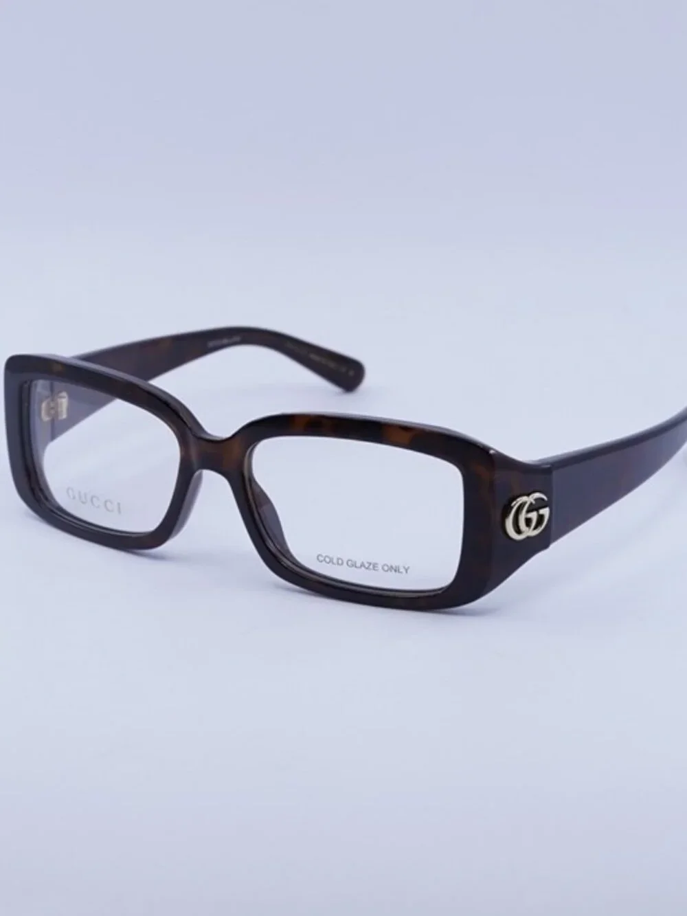Gucci GG1406O 002 Eyeglasses Havana 53mm Rectangle Frame